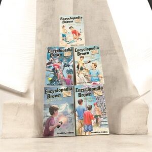 5 Books..Encyclopedia Brown Kids Books